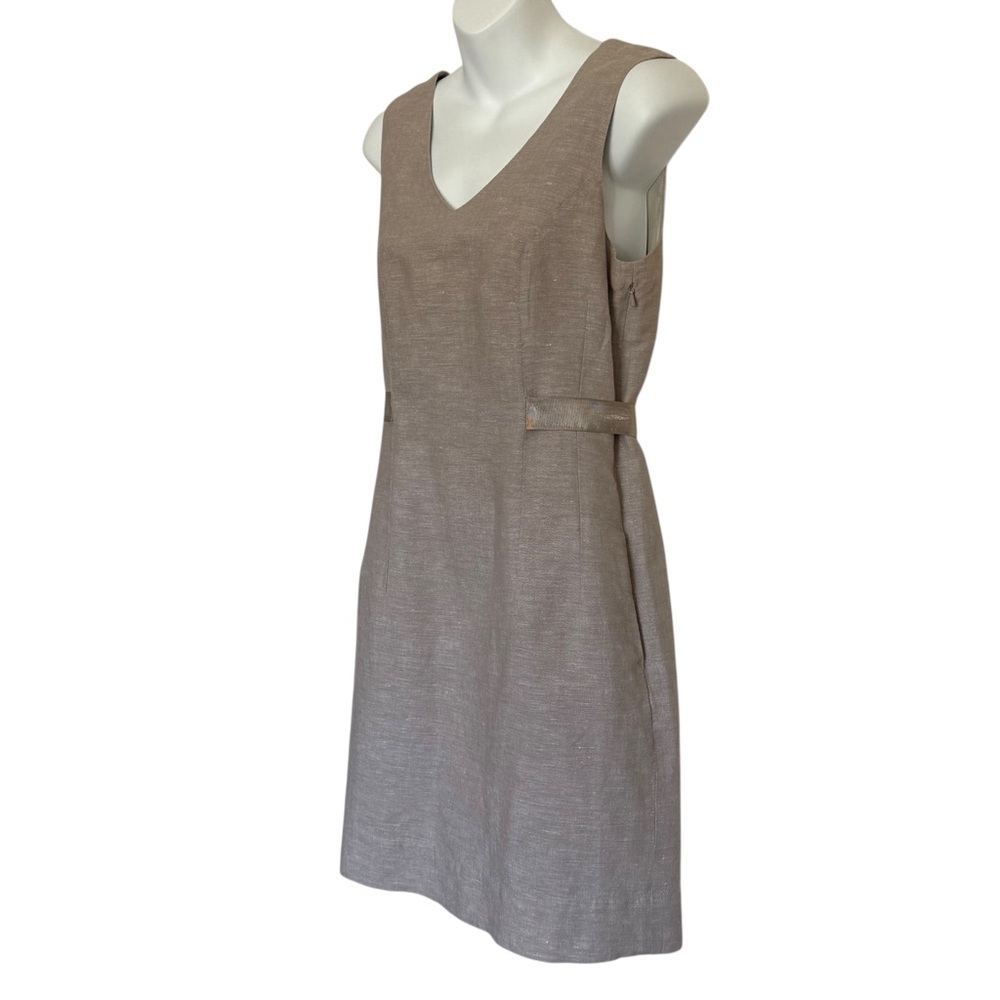 Banana Republic Linen Blend Sheath Dress Size 6P - Picture 3 of 9